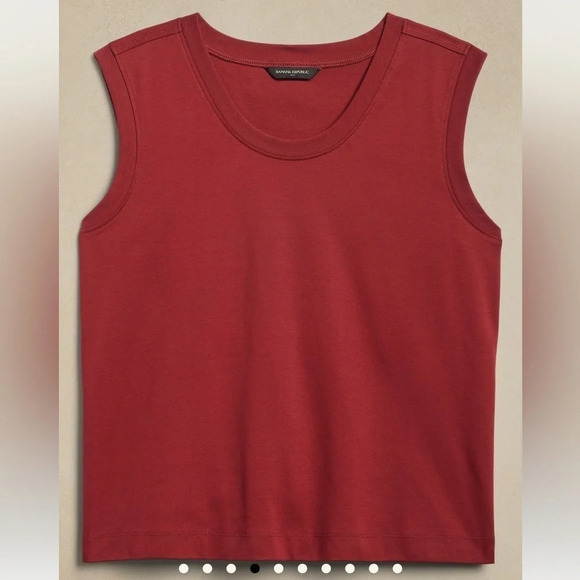 Banana Republic Cotton-Sateen Muscle Tank - Picture 8 of 11